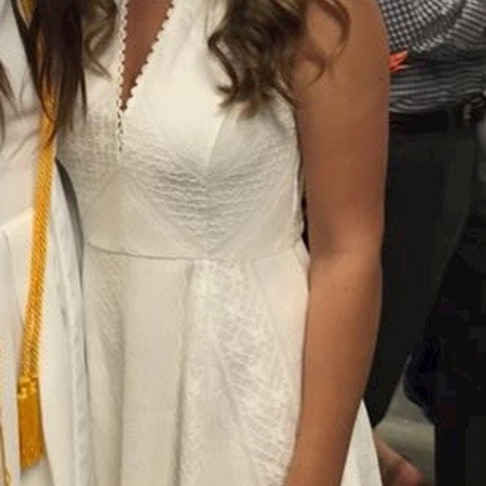 Free People Lace Deep-V Dress